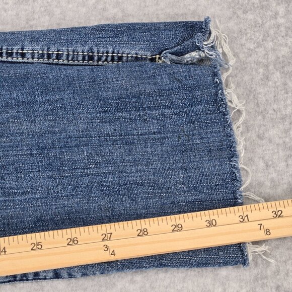 Ariat Real Jeans Womens 28x31 R Bootcut Raw Hem Distressed Low Rise Capitola - Picture 8 of 14